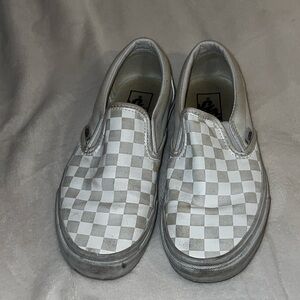White Checkered vans